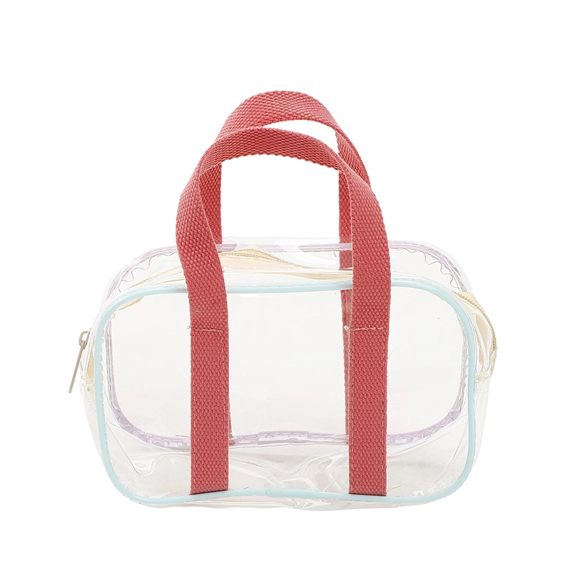 (WD12905) Clear Tote Bag Student Sweet Ins Style Shopping Bag Large Capacity Jelly New Ladies Tote Casual Bag
