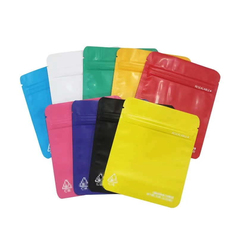 3.5g 7X9cm Universal Plastic Paper Window Nicotian Food Package Sealed Ziplock Mylar Foil Child Water Proof Vacuum Bag